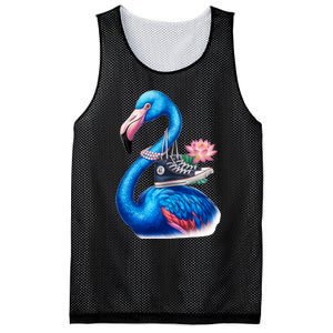 Kamala The Stylish Flamingo Takes Flight Mesh Reversible Basketball Jersey Tank