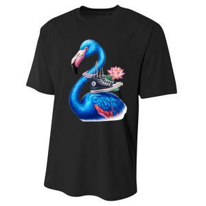 Kamala The Stylish Flamingo Takes Flight Performance Sprint T-Shirt