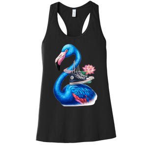 Kamala The Stylish Flamingo Takes Flight Women's Racerback Tank