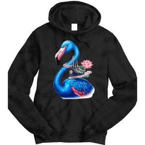 Kamala The Stylish Flamingo Takes Flight Tie Dye Hoodie