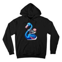 Kamala The Stylish Flamingo Takes Flight Tall Hoodie