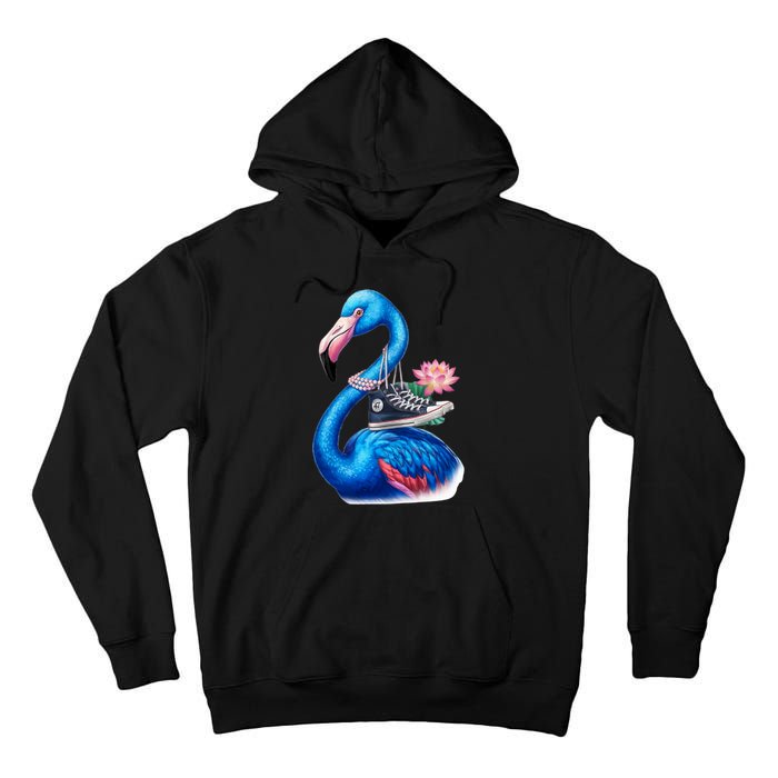 Kamala The Stylish Flamingo Takes Flight Tall Hoodie