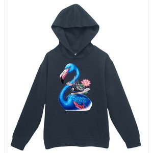 Kamala The Stylish Flamingo Takes Flight Urban Pullover Hoodie