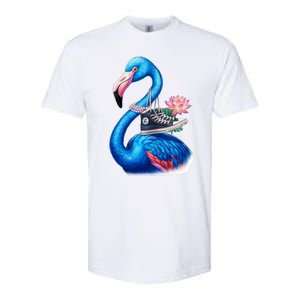 Kamala The Stylish Flamingo Takes Flight Softstyle CVC T-Shirt