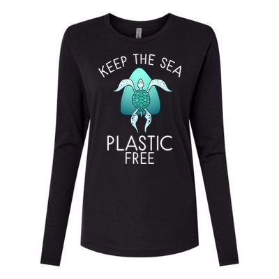 Keep The Sea Plastic Free Sea Turtle Activist Marine Life Cool Gift Womens Cotton Relaxed Long Sleeve T-Shirt