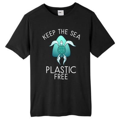 Keep The Sea Plastic Free Sea Turtle Activist Marine Life Cool Gift Tall Fusion ChromaSoft Performance T-Shirt