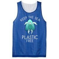 Keep The Sea Plastic Free Sea Turtle Activist Marine Life Cool Gift Mesh Reversible Basketball Jersey Tank