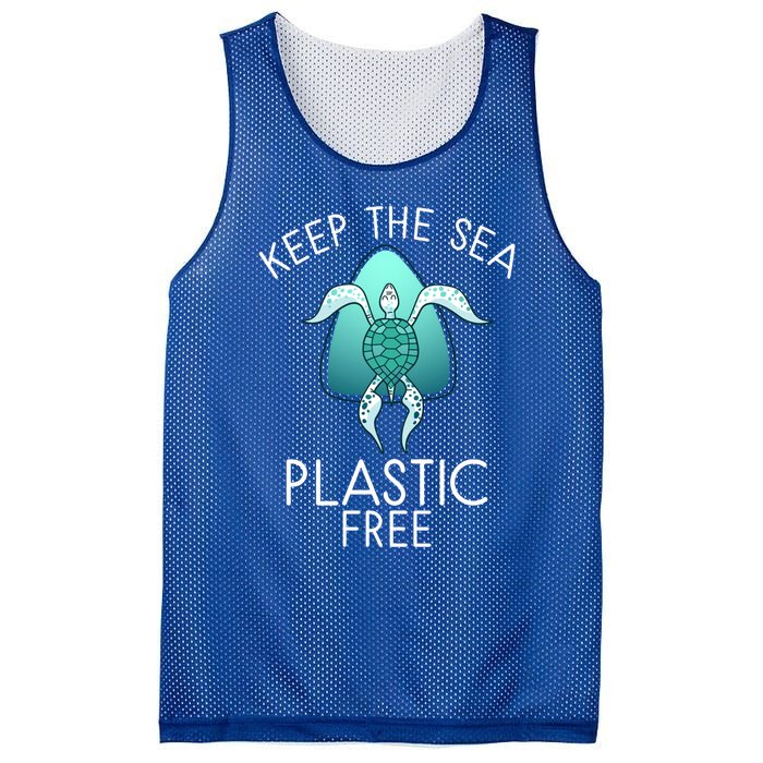 Keep The Sea Plastic Free Sea Turtle Activist Marine Life Cool Gift Mesh Reversible Basketball Jersey Tank