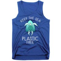 Keep The Sea Plastic Free Sea Turtle Activist Marine Life Cool Gift Tank Top