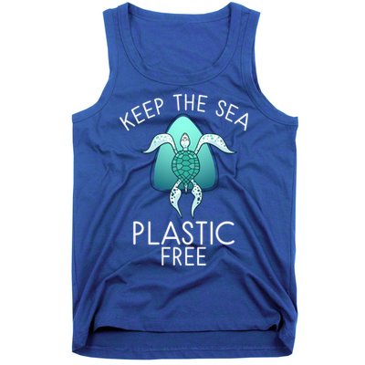 Keep The Sea Plastic Free Sea Turtle Activist Marine Life Cool Gift Tank Top