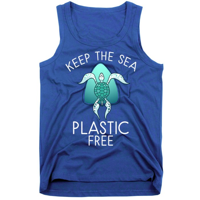 Keep The Sea Plastic Free Sea Turtle Activist Marine Life Cool Gift Tank Top