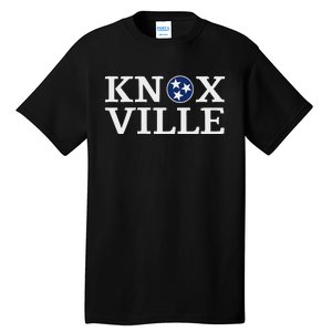 Knoxville Tennessee State Flag Art 3 Star Tn Flag Knoxville Tall T-Shirt