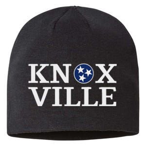 Knoxville Tennessee State Flag Art 3 Star Tn Flag Knoxville Sustainable Beanie