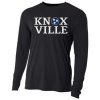 Knoxville Tennessee State Flag Art 3 Star Tn Flag Knoxville Cooling Performance Long Sleeve Crew