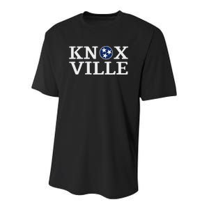 Knoxville Tennessee State Flag Art 3 Star Tn Flag Knoxville Youth Performance Sprint T-Shirt