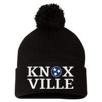 Knoxville Tennessee State Flag Art 3 Star Tn Flag Knoxville Pom Pom 12in Knit Beanie