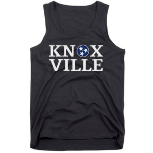 Knoxville Tennessee State Flag Art 3 Star Tn Flag Knoxville Tank Top