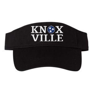 Knoxville Tennessee State Flag Art 3 Star Tn Flag Knoxville Valucap Bio-Washed Visor