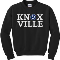 Knoxville Tennessee State Flag Art 3 Star Tn Flag Knoxville Kids Sweatshirt