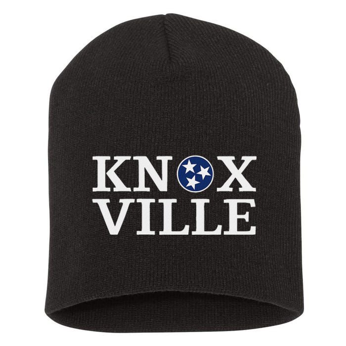 Knoxville Tennessee State Flag Art 3 Star Tn Flag Knoxville Short Acrylic Beanie