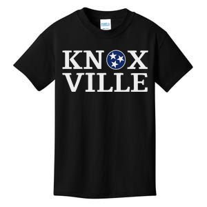 Knoxville Tennessee State Flag Art 3 Star Tn Flag Knoxville Kids T-Shirt