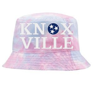 Knoxville Tennessee State Flag Art 3 Star Tn Flag Knoxville Tie-Dyed Bucket Hat