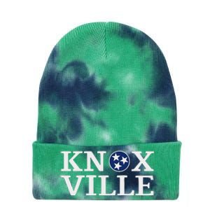 Knoxville Tennessee State Flag Art 3 Star Tn Flag Knoxville Tie Dye 12in Knit Beanie