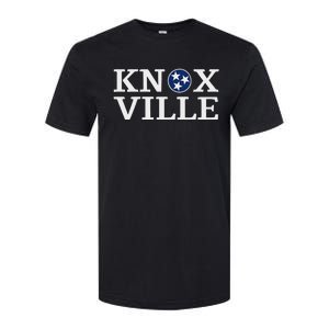 Knoxville Tennessee State Flag Art 3 Star Tn Flag Knoxville Softstyle CVC T-Shirt