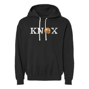 Knoxville Tennessee State Flag Orange White Distressed Knox Garment-Dyed Fleece Hoodie