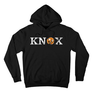 Knoxville Tennessee State Flag Orange White Distressed Knox Hoodie