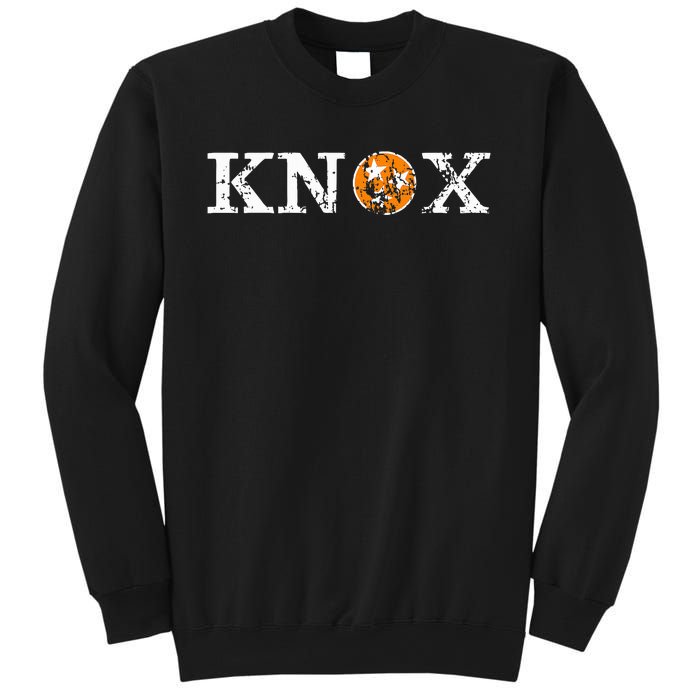 Knoxville Tennessee State Flag Orange White Distressed Knox Sweatshirt