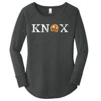 Knoxville Tennessee State Flag Orange White Distressed Knox Women's Perfect Tri Tunic Long Sleeve Shirt