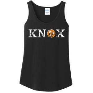 Knoxville Tennessee State Flag Orange White Distressed Knox Ladies Essential Tank