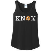 Knoxville Tennessee State Flag Orange White Distressed Knox Ladies Essential Tank