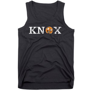 Knoxville Tennessee State Flag Orange White Distressed Knox Tank Top