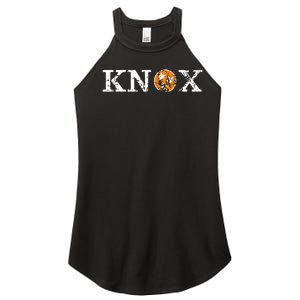 Knoxville Tennessee State Flag Orange White Distressed Knox Women's Perfect Tri Rocker Tank