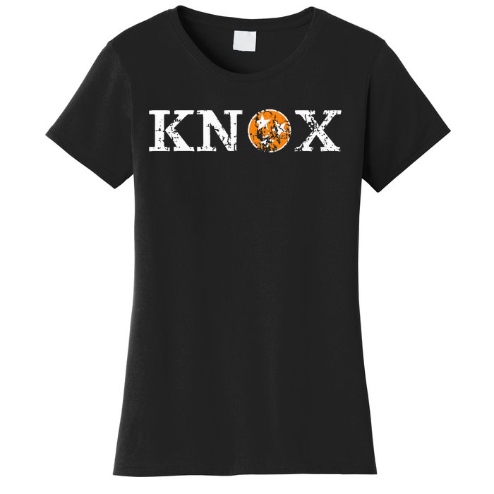 Knoxville Tennessee State Flag Orange White Distressed Knox Women's T-Shirt