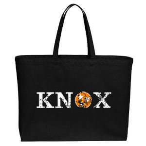 Knoxville Tennessee State Flag Orange White Distressed Knox Cotton Canvas Jumbo Tote