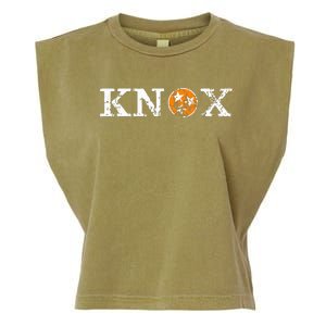 Knoxville Tennessee State Flag Orange White Distressed Knox Garment-Dyed Women's Muscle Tee