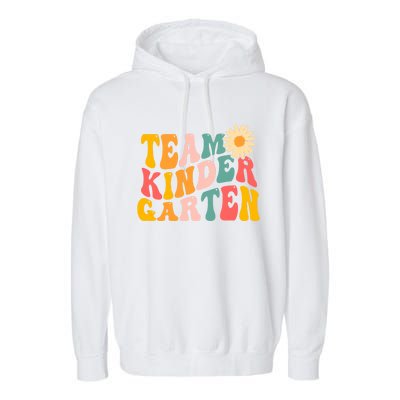 Kindergarten Teacher Team Kindergarten Gift Garment-Dyed Fleece Hoodie