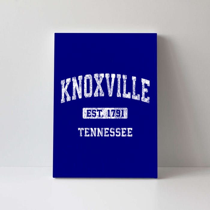 Knoxville Tennessee Tn Vintage Athletic Sports Design Funny Gift Canvas