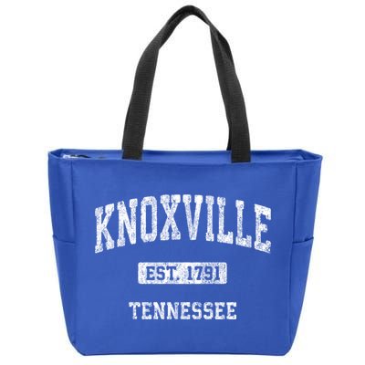Knoxville Tennessee Tn Vintage Athletic Sports Design Funny Gift Zip Tote Bag
