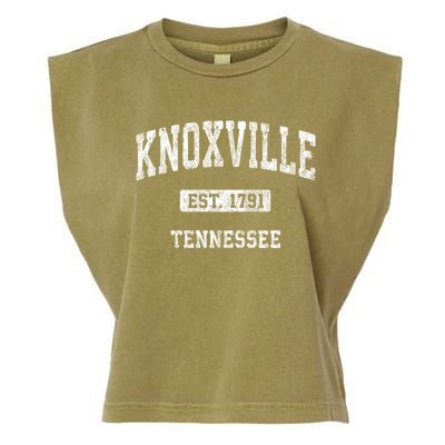 Knoxville Tennessee Tn Vintage Athletic Sports Design Funny Gift Garment-Dyed Women's Muscle Tee