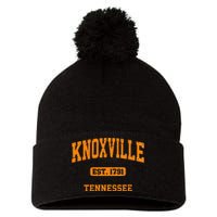 Knoxville Tennessee TN Vintage State Athletic Style Pom Pom 12in Knit Beanie