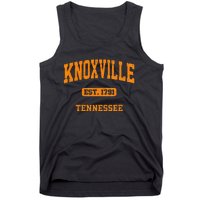 Knoxville Tennessee TN Vintage State Athletic Style Tank Top