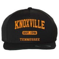 Knoxville Tennessee TN Vintage State Athletic Style Wool Snapback Cap