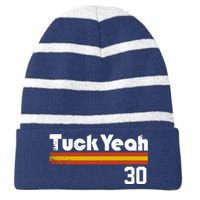 Kyle Tucker Tuck Yeah Striped Beanie with Solid Band