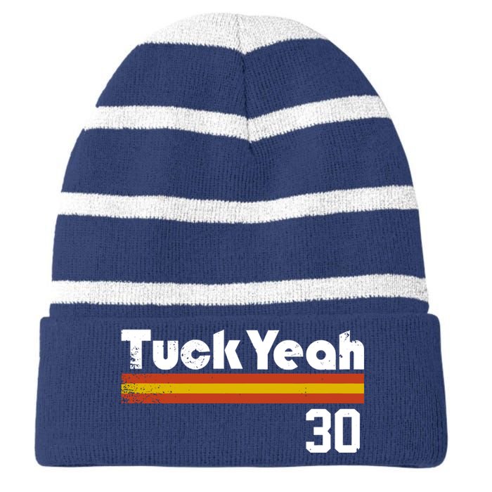 Kyle Tucker Tuck Yeah Striped Beanie with Solid Band