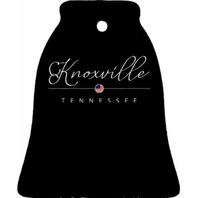 Knoxville Tennessee Tn On Knoxville Ceramic Bell Ornament