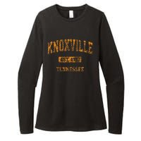 Knoxville Tennessee Tn Vintage Athletic Sports Womens CVC Long Sleeve Shirt